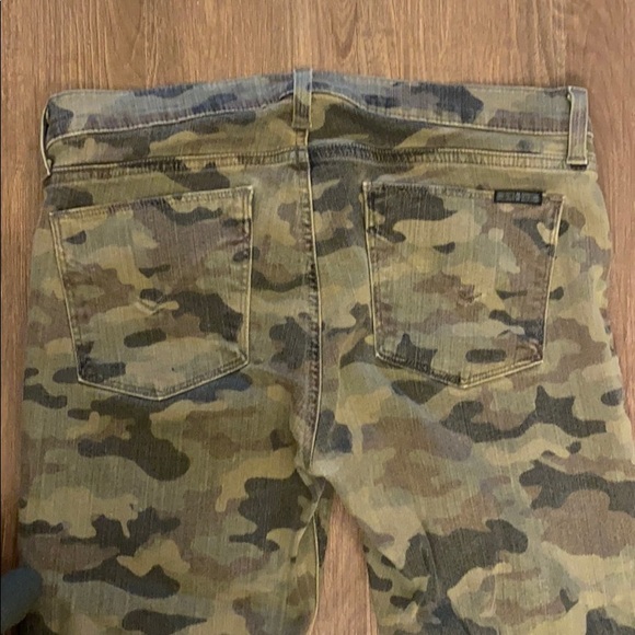 Hudson Nico Green Camo Ankle Skinny Jeans - Picture 4 of 6